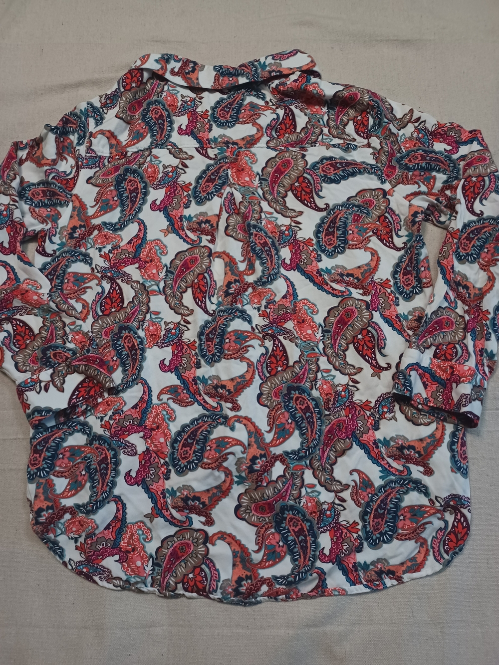 Liz Claiborne Floral Paisley Blouse Women's Size Medium - Picture 4 of 7